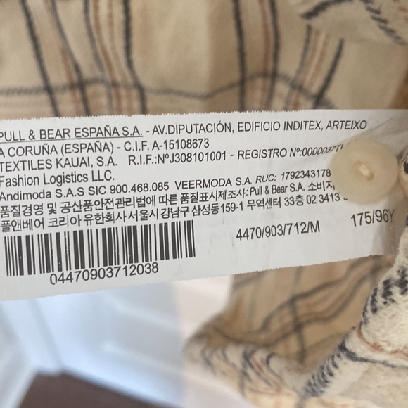 PULL & BEAR - coozy flanel type blouse - sizee M (relaxed fit) - Picture 7 of 9